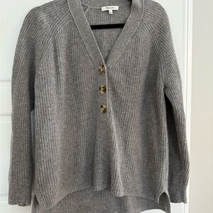 Madewell Heather Gray Cardigan Sweater